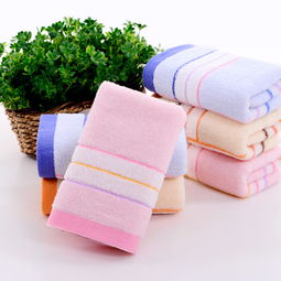 博慶日用品 熱銷特賣素色段邊純棉毛巾，廠家直供優質吸水加厚禮品
